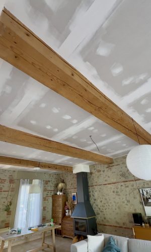 réalisation d'un faux-plafond